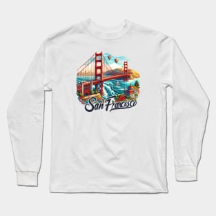 Golden Gate Bridge Long Sleeve T-Shirt